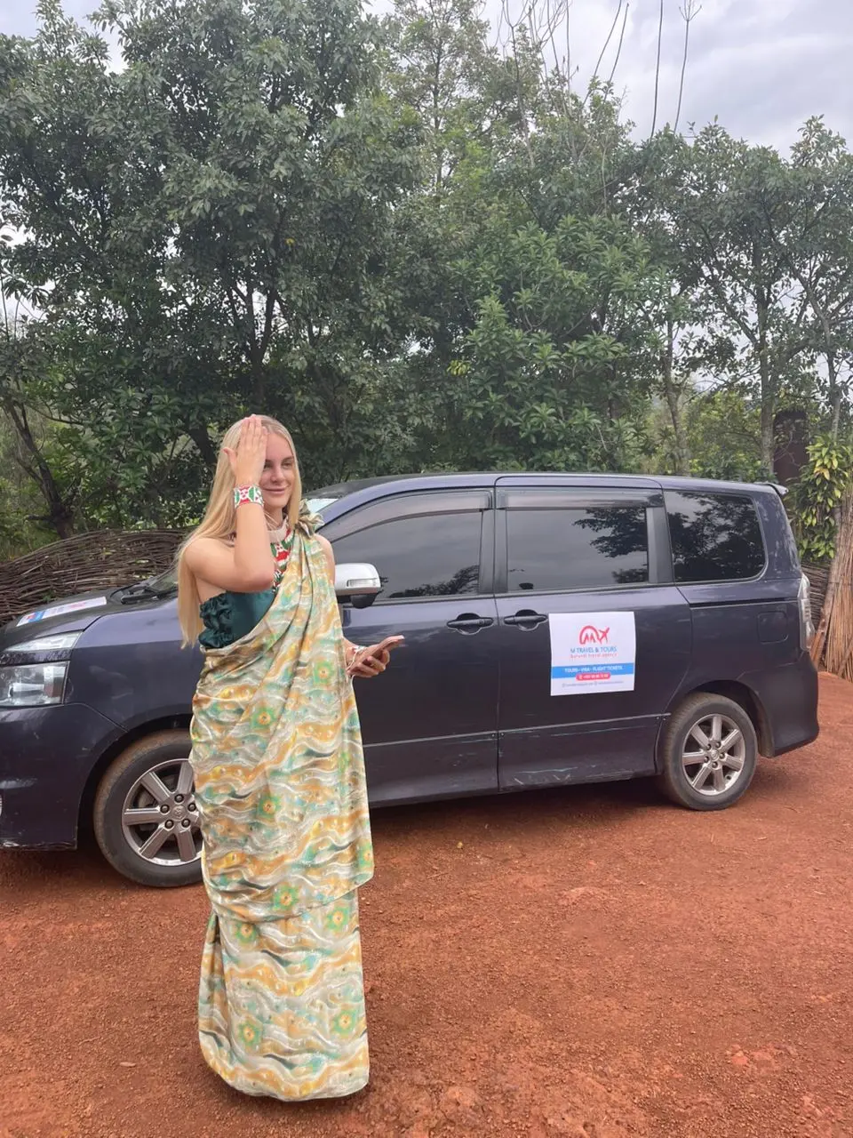 Private transfer vehicle used for airport transport in Burundi